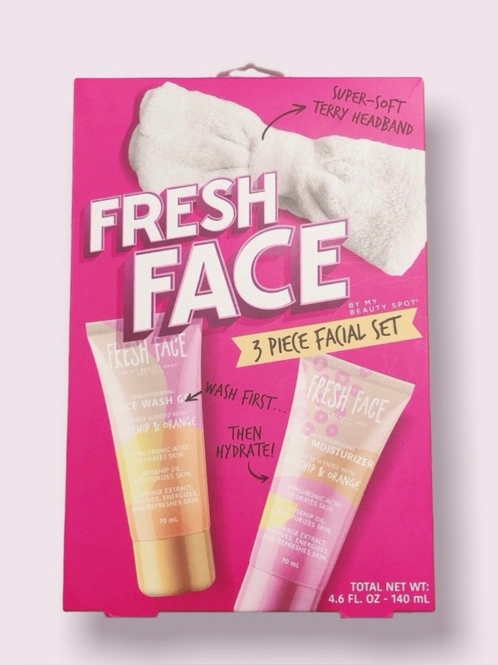 My Beauty Spot 3-Piece Facials Set (Wash gel, Moisturizer & Headband), NEW